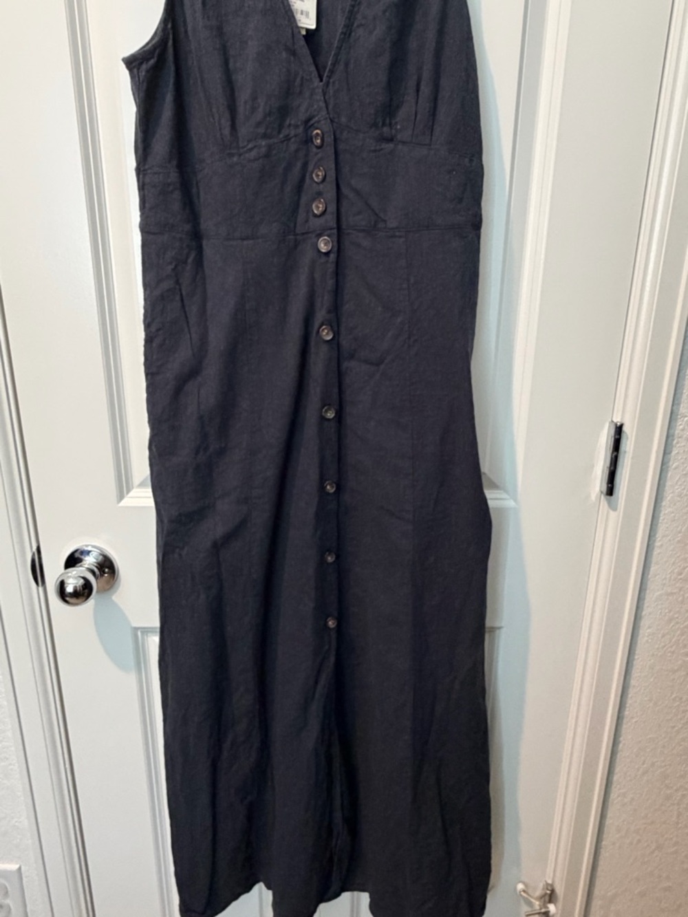 Faherty - new with tags! Camila Maxi Dress, size large, dark blue - Picture 4 of 6